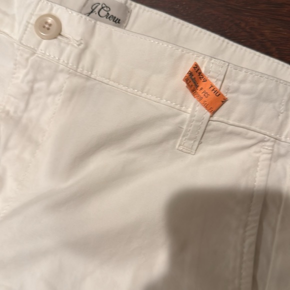 J Crew Reimagined white slouchy boyfriend chino petite pants - Picture 5 of 10